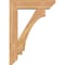 Ekena Millwork Imperial Slat Smooth Bracket w/ Offset Brace, Western Red Cedar, 7 1/2"W x 30"D x 42"H BKT0806X30X42IMP06SWR - alternate 2
